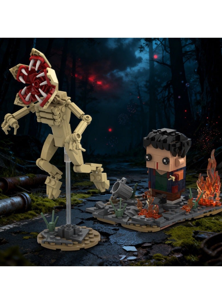 سترانجر ثينكينج **زينة مكعبات Stranger Things - شكل استيقاظ Will، لعبة مكعبات تجميع، شخصية قابلة للجمع لمحبي العلامات التجارية، ديكور مكتب وهدية** - Image 4